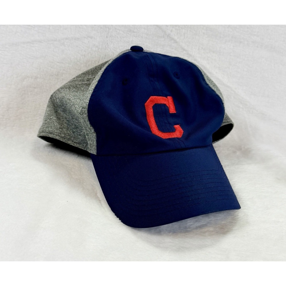 Cleveland Indians Heritage 86 Baseball Cap Hat Gray Blue Nike‎ Dri Fit Men's